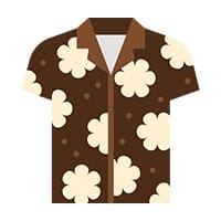 Brown Hawaiian Shirt