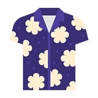 Purple Hawaiian Shirt