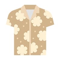 Tan Hawaiian Shirt