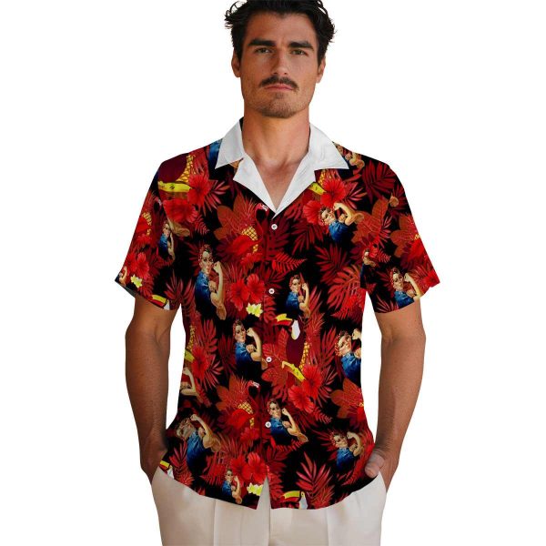 40s Floral Toucan Hawaiian Shirt High quality