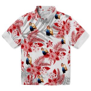 40s Hibiscus Palm Leaves Hawaiian Shirt Best selling