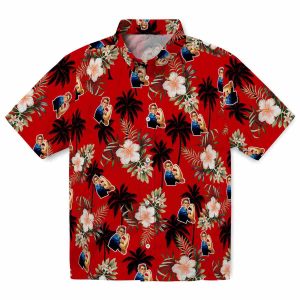 40s Palm Tree Flower Hawaiian Shirt Best selling
