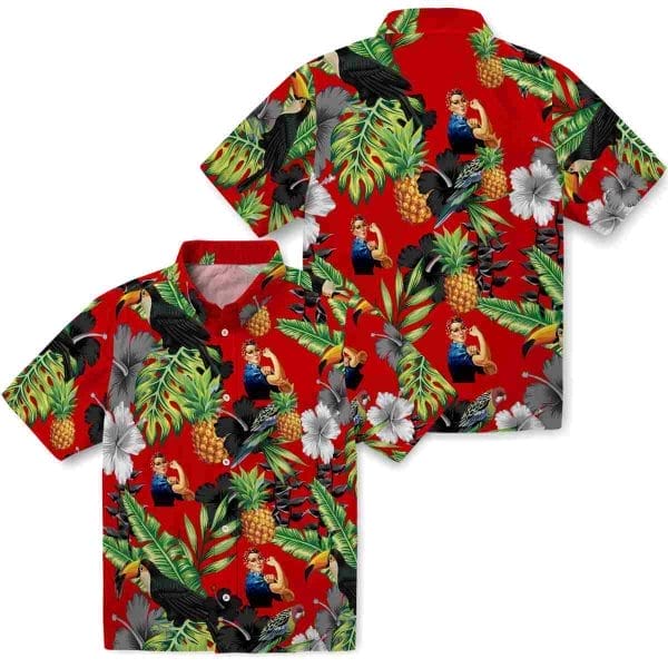 40s Toucan Hibiscus Pineapple Hawaiian Shirt Latest Model