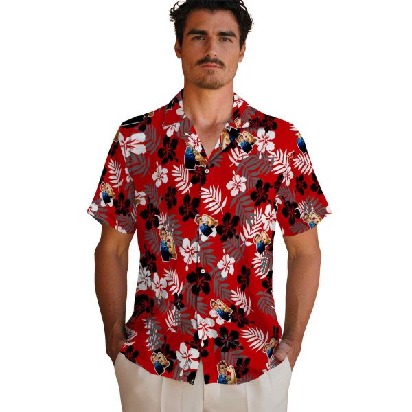 40s Tropical Floral Hawaiian Shirt High quality