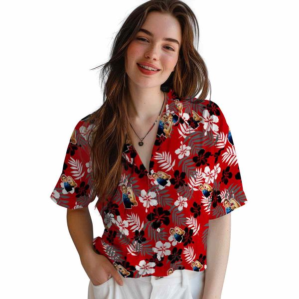 40s Tropical Floral Hawaiian Shirt Trendy