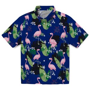 4th Of July Flamingo Leaf Motif Hawaiian Shirt Best selling