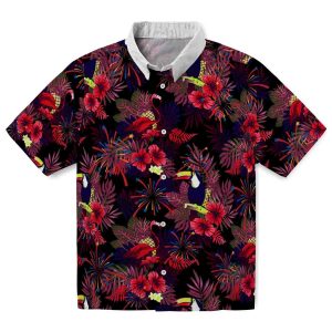 4th Of July Floral Toucan Hawaiian Shirt Best selling