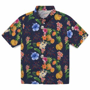 4th Of July Hibiscus And Fruit Hawaiian Shirt Best selling