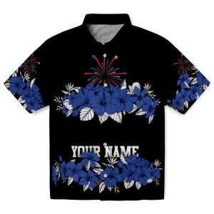 4th Of July Hibiscus Stripe Hawaiian Shirt Best selling