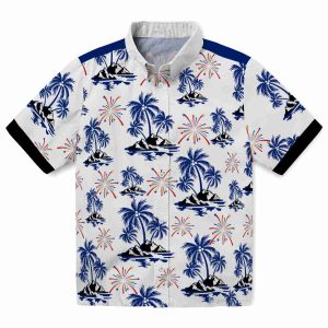 4th Of July Palm Island Print Hawaiian Shirt Best selling