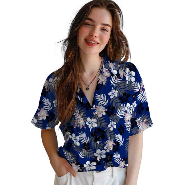 4th Of July Tropical Floral Hawaiian Shirt Trendy