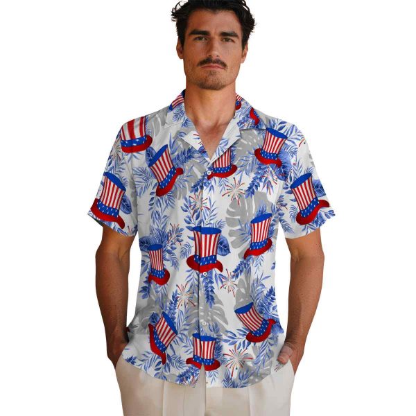 4th Of July Tropical Leaves Hawaiian Shirt High quality