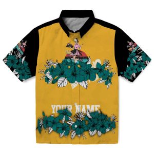 50s Hibiscus Stripe Hawaiian Shirt Best selling