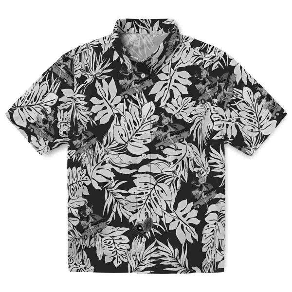 50s Monstera Leaf Pattern Hawaiian Shirt Best selling