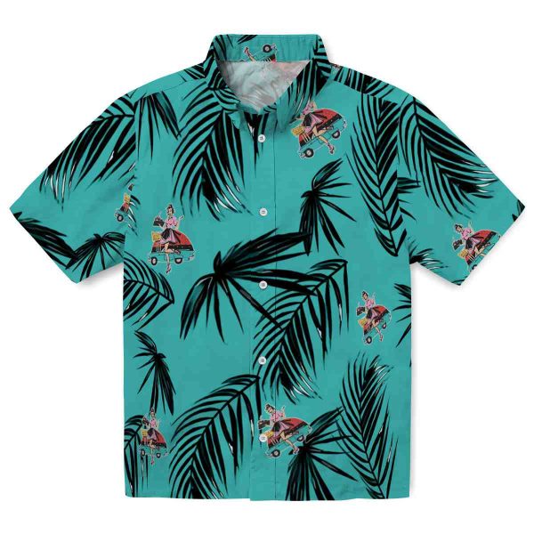 50s Palm Leaf Hawaiian Shirt Best selling