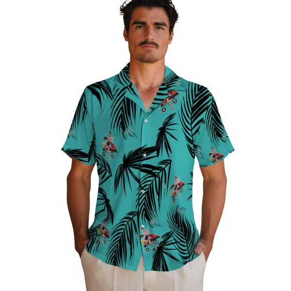 50s Palm Leaf Hawaiian Shirt High quality