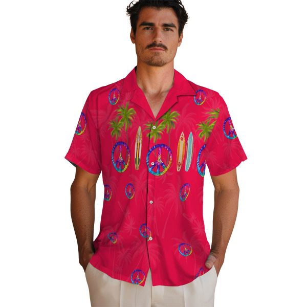 60s Surfboard Palm Hawaiian Shirt High quality