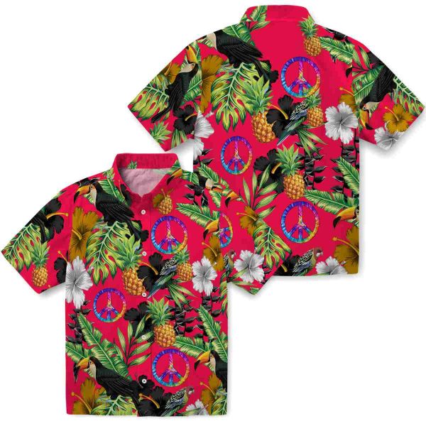 60s Toucan Hibiscus Pineapple Hawaiian Shirt Latest Model