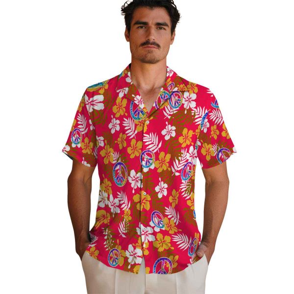 60s Tropical Floral Hawaiian Shirt High quality