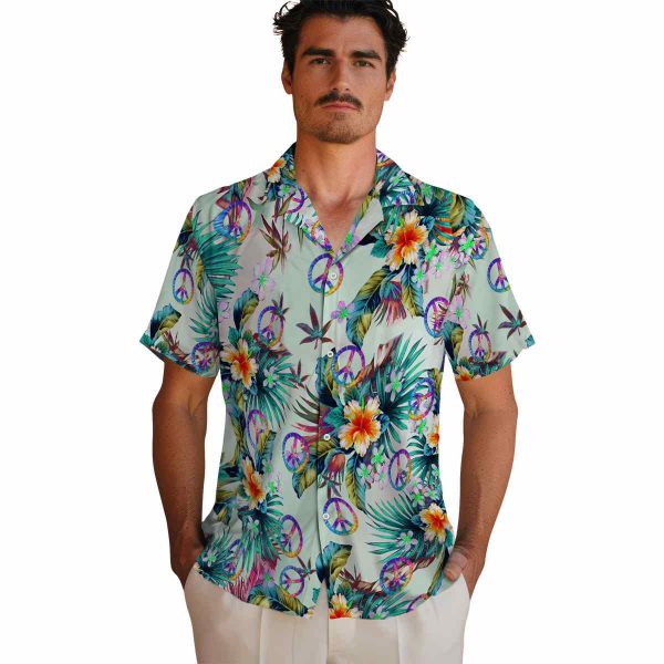 60s Tropical Foliage Hawaiian Shirt High quality