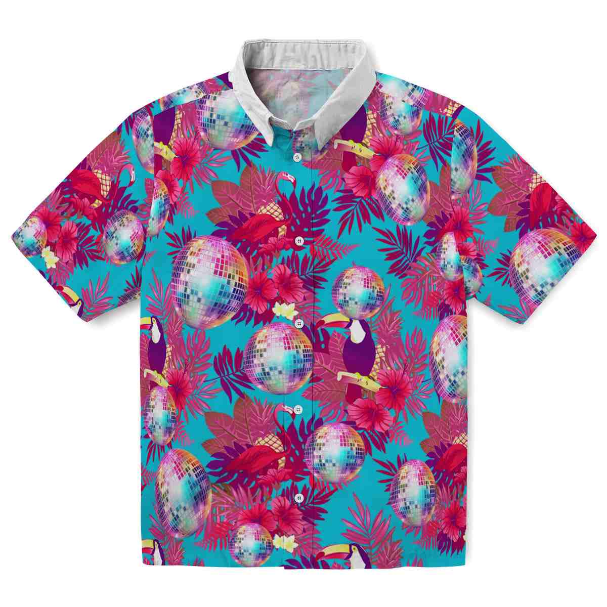 70s Floral Toucan Hawaiian Shirt Best selling