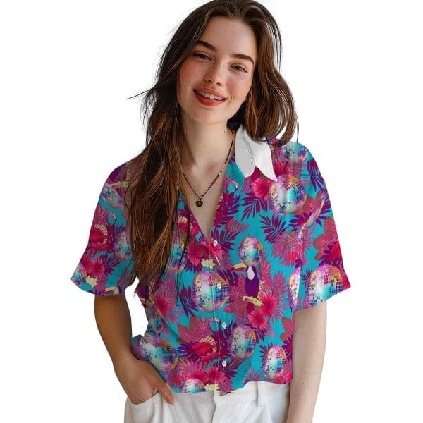 70s Floral Toucan Hawaiian Shirt Trendy