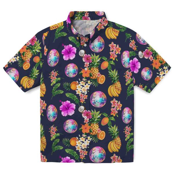 70s Hibiscus And Fruit Hawaiian Shirt Best selling