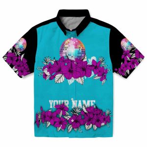 70s Hibiscus Stripe Hawaiian Shirt Best selling