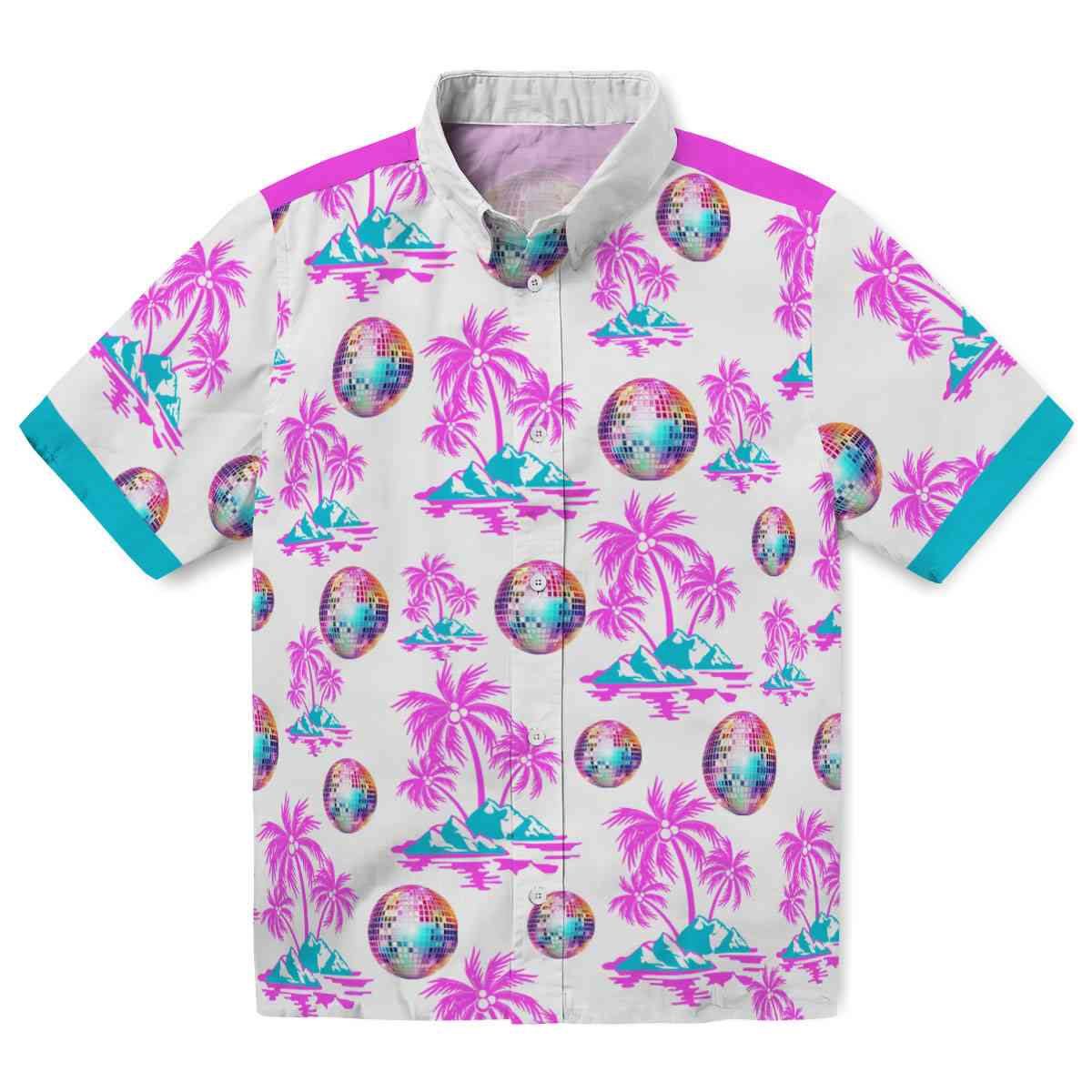 70s Palm Island Print Hawaiian Shirt Best selling
