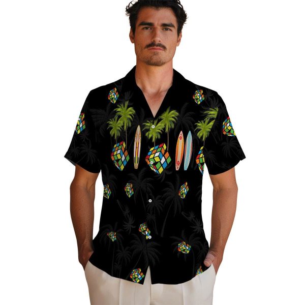 80s Surfboard Palm Hawaiian Shirt High quality