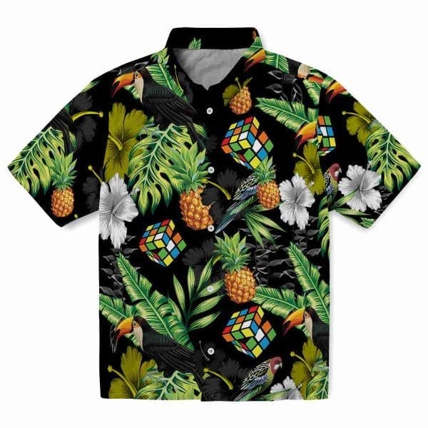 80s Toucan Hibiscus Pineapple Hawaiian Shirt Best selling