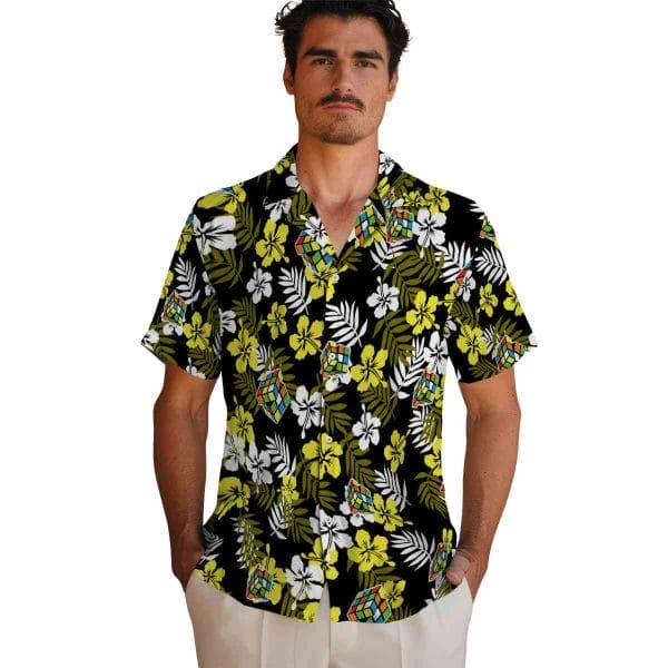 80s Tropical Floral Hawaiian Shirt High quality