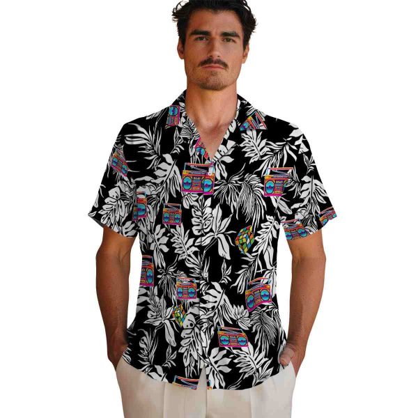 80s Tropical Leaf Hawaiian Shirt High quality