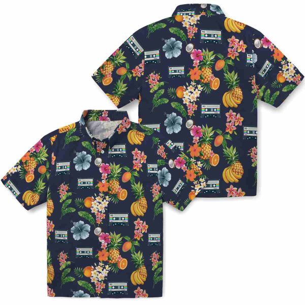 90s Hibiscus And Fruit Hawaiian Shirt Latest Model