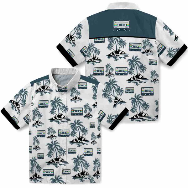 90s Palm Island Print Hawaiian Shirt Latest Model