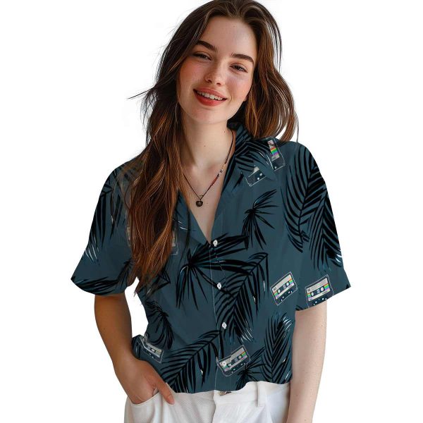 90s Palm Leaf Hawaiian Shirt Trendy