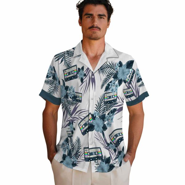 90s Patriotic Hibiscus Design Hawaiian Shirt High quality