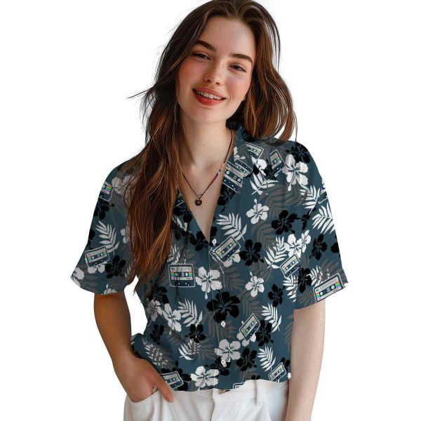 90s Tropical Floral Hawaiian Shirt Trendy