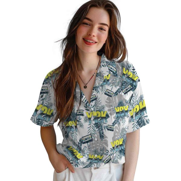 90s Tropical Leaves Hawaiian Shirt Trendy