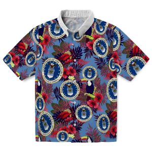 Air Force Floral Toucan Hawaiian Shirt Best selling