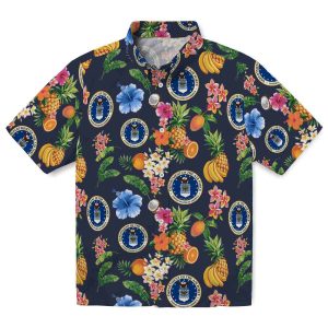 Air Force Hibiscus And Fruit Hawaiian Shirt Best selling