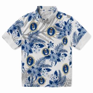 Air Force Hibiscus Palm Leaves Hawaiian Shirt Best selling