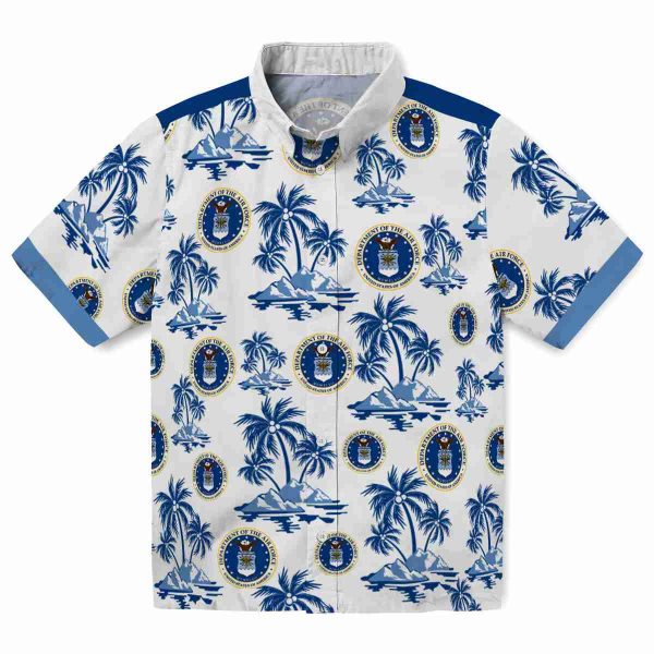 Air Force Palm Island Print Hawaiian Shirt Best selling