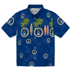 Air Force Surfboard Palm Hawaiian Shirt Best selling