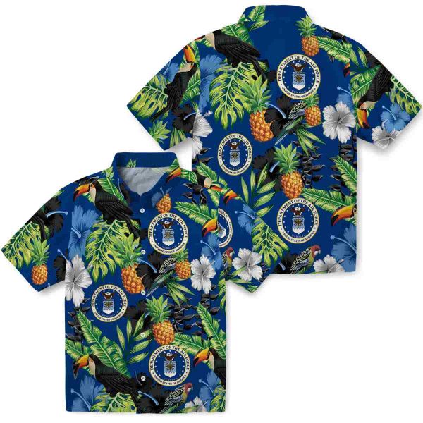 Air Force Toucan Hibiscus Pineapple Hawaiian Shirt Latest Model