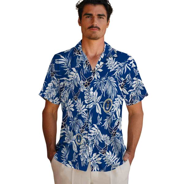 Air Force Tropical Leaf Hawaiian Shirt High quality