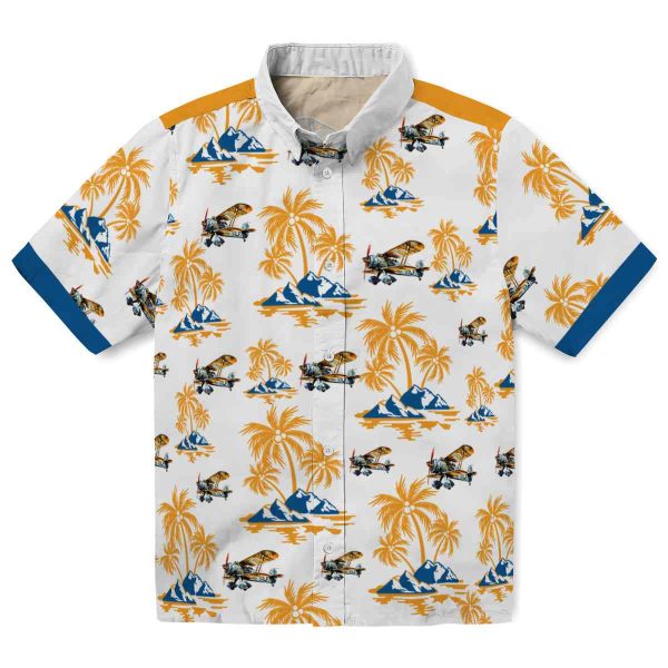 Airplane Palm Island Print Hawaiian Shirt Best selling