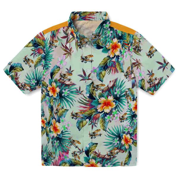 Airplane Tropical Foliage Hawaiian Shirt Best selling