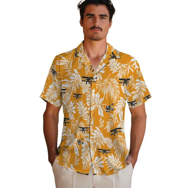 Airplane Tropical Leaf Hawaiian Shirt High quality