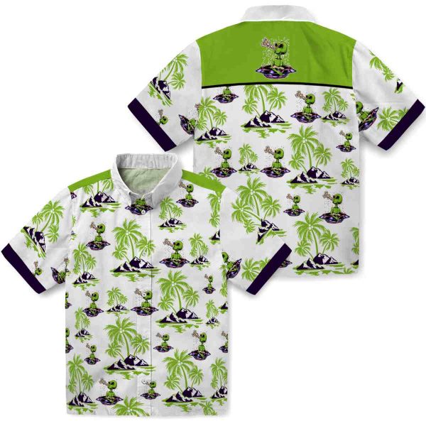 Alien Palm Island Print Hawaiian Shirt Latest Model